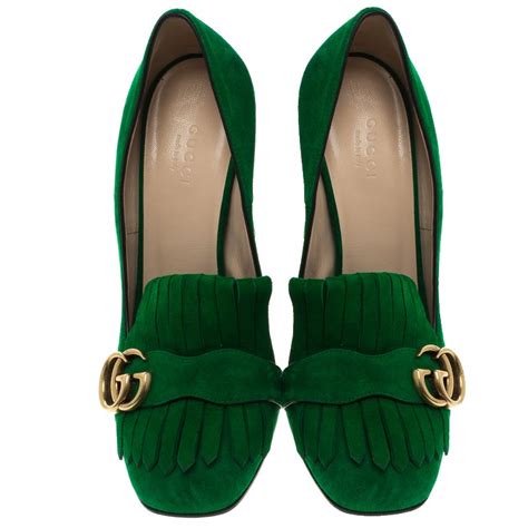 gucci heels with pearls|gucci emerald heels.